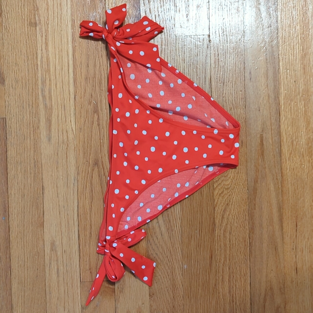 Red bathing suit bottom